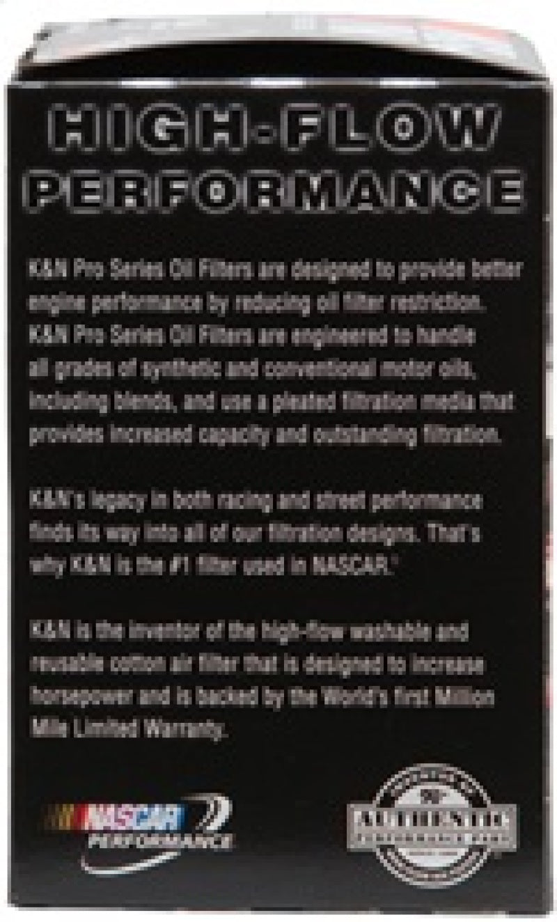 K&N Oil Filter for Nissan/Ford/Toyota/Audi/Chevy/Subaru/VW/Porsche/BMW 3in OD x 5.063in H