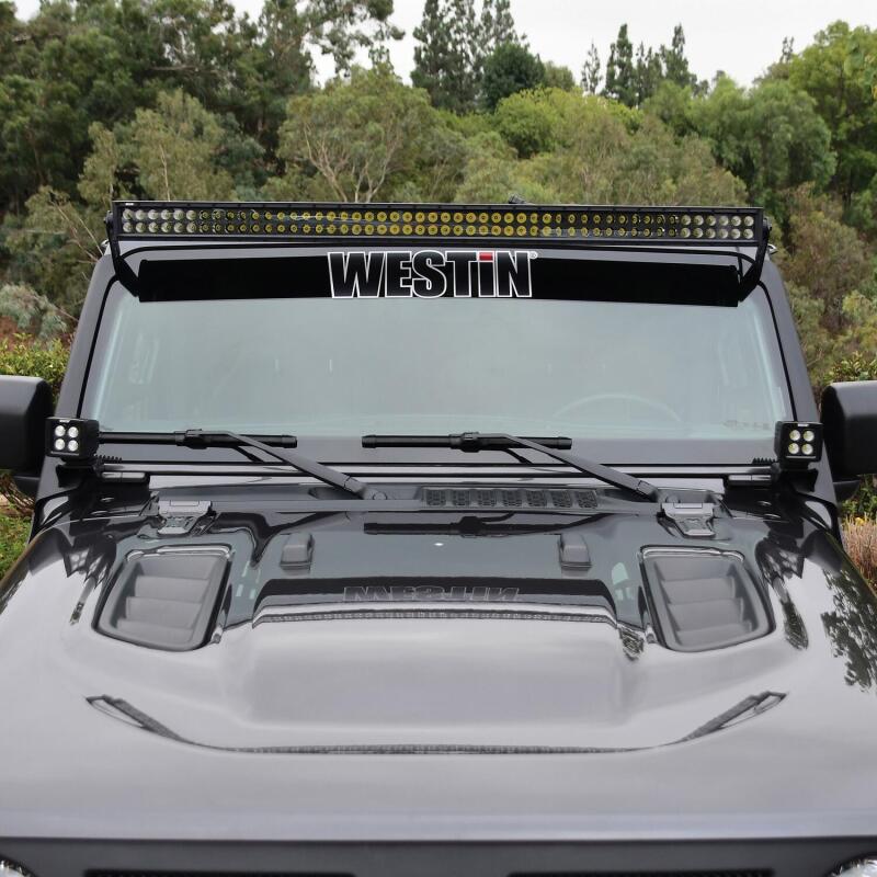 Westin 18-19 Jeep Wrangler Pillar LED Light Mount - Black