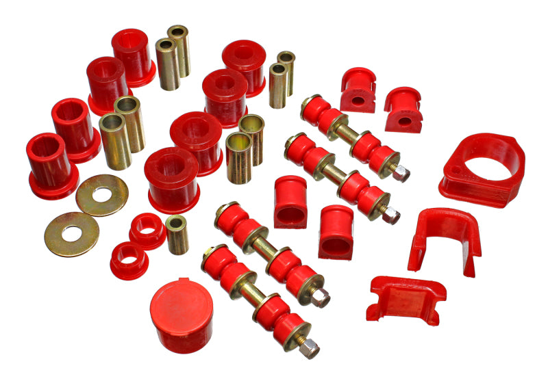 Energy Suspension 97-01 Ford Escort/ZX2 Red Hyper-flex Master Bushing Set