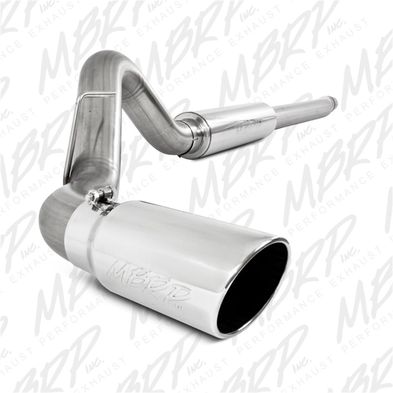 MBRP 11-13 Ford F-250/350/450 6.2L V8 Gas 4in Cat Back Single Side T409 Exhaust System