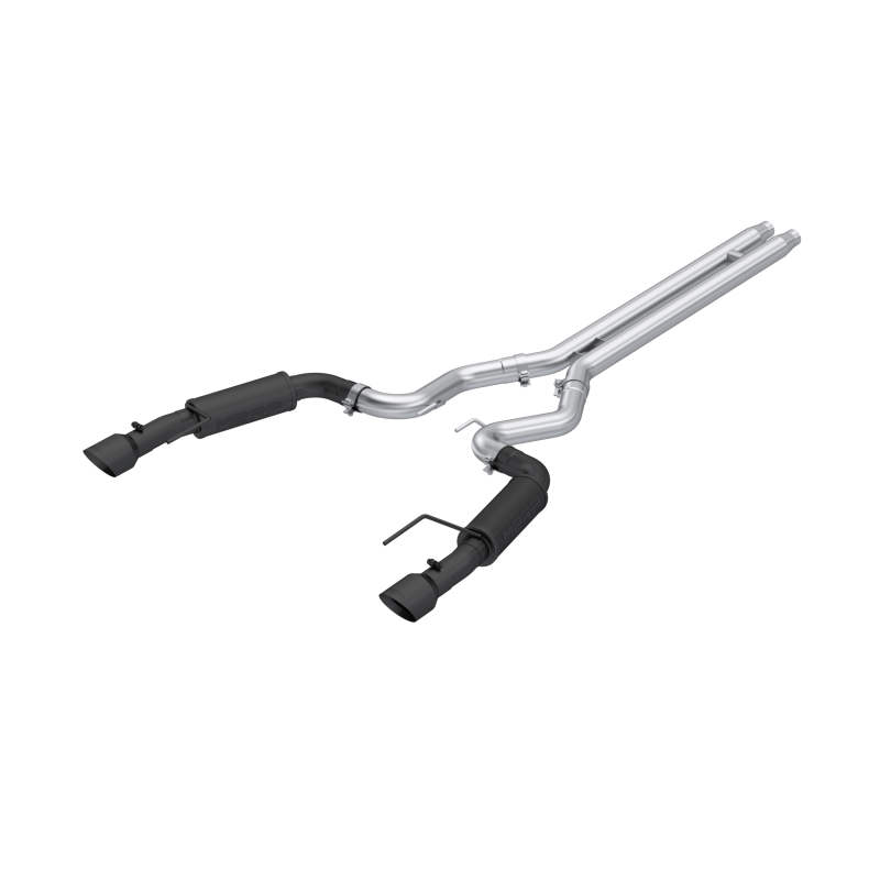 MBRP 2024Ford Mustang GT S650, 5.0 3in Cat-Back Dual Split Black-Coated Aluminized Steel