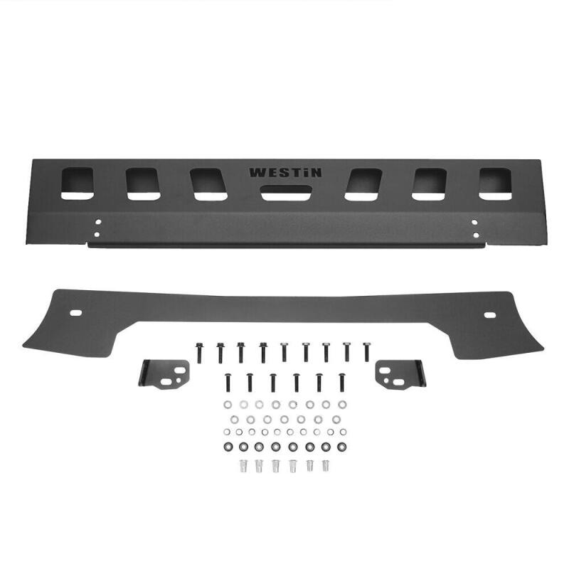 Westin 18-19 Jeep Wrangler JL Front Bumper Skid Plate - Textured Black