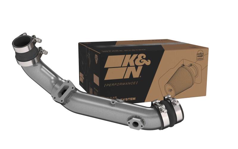 K&N 20-22 Hyundai Veloster N 2.0L L4 Aluminum Charge Pipe Kit - Gunmetal Gray