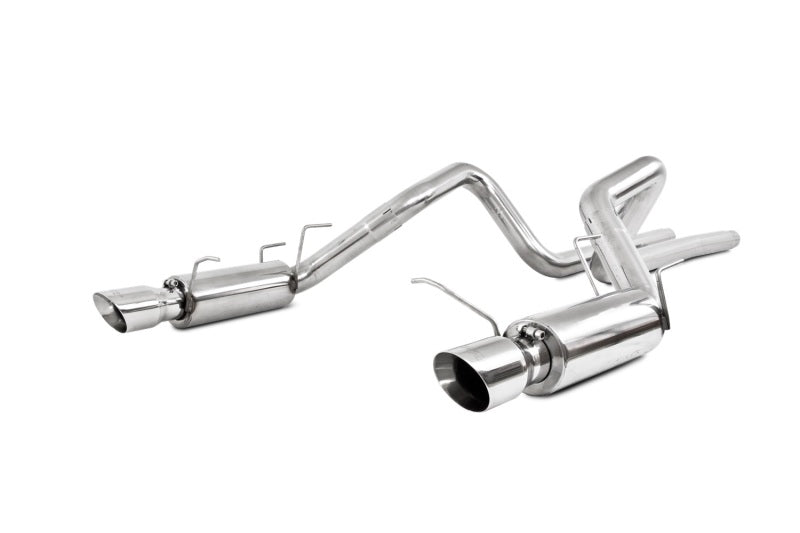 MBRP 11-14 Ford Mustang GT 5.0L Dual Split Rear Race Version T409 3in Cat Back Exhaust System