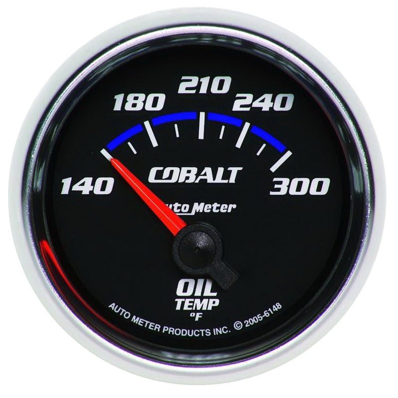 Autometer Cobalt 2 1/6in 140-300 Degree F Oil Temprature Gauge