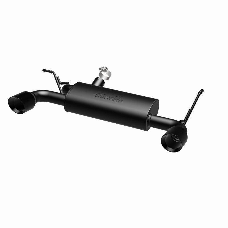 MagnaFlow 07-17 Jeep Wrangler JK 3.8/3.6L Dual Split Rear Exit Black Axle-Back Exhaust