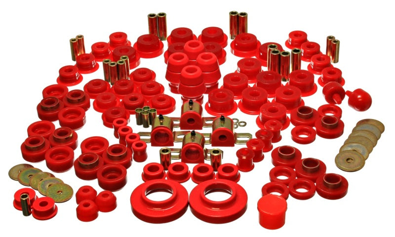 Energy Suspension 97-06 Jeep Wrangler TJ Red Hyper-Flex Master Bushing Set