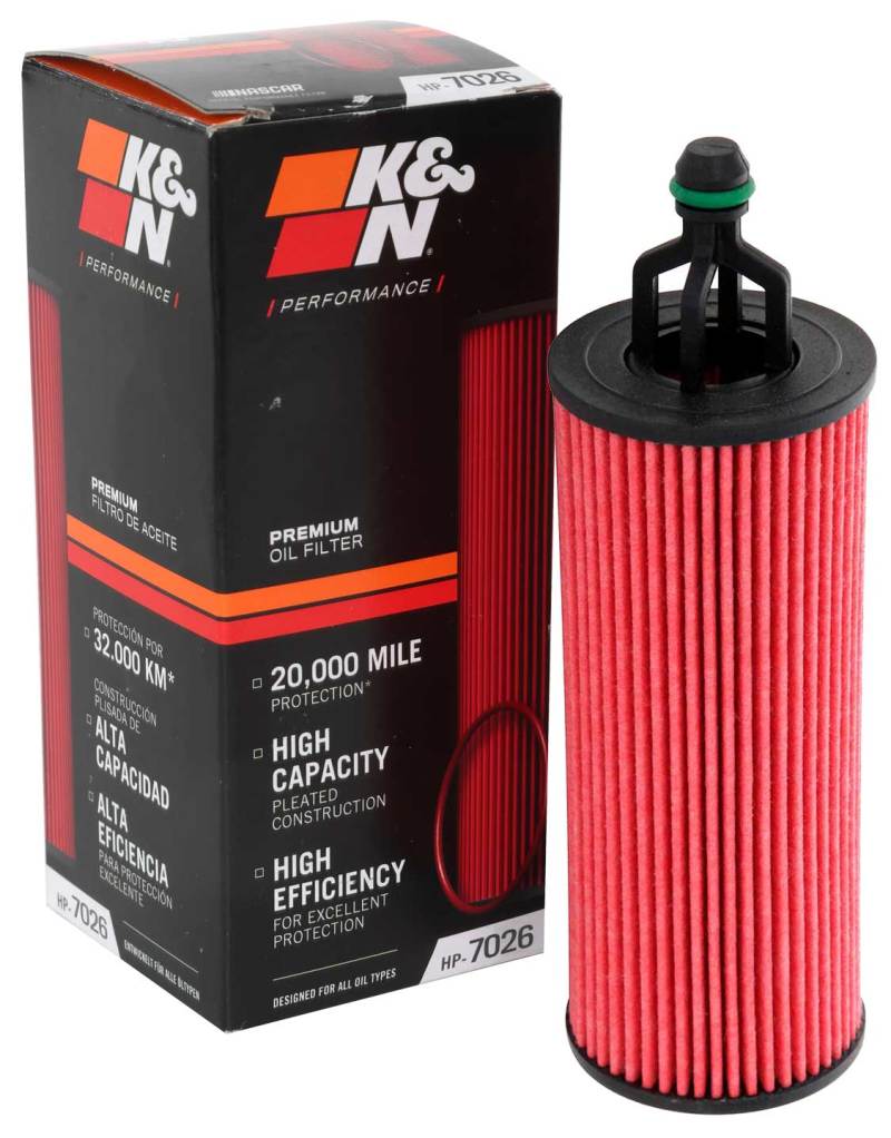 K&N Performance Oil Filter for 14-17 Dodge Durango 3.6L / 14-17 Jeep Grand Cherokee 3.6L