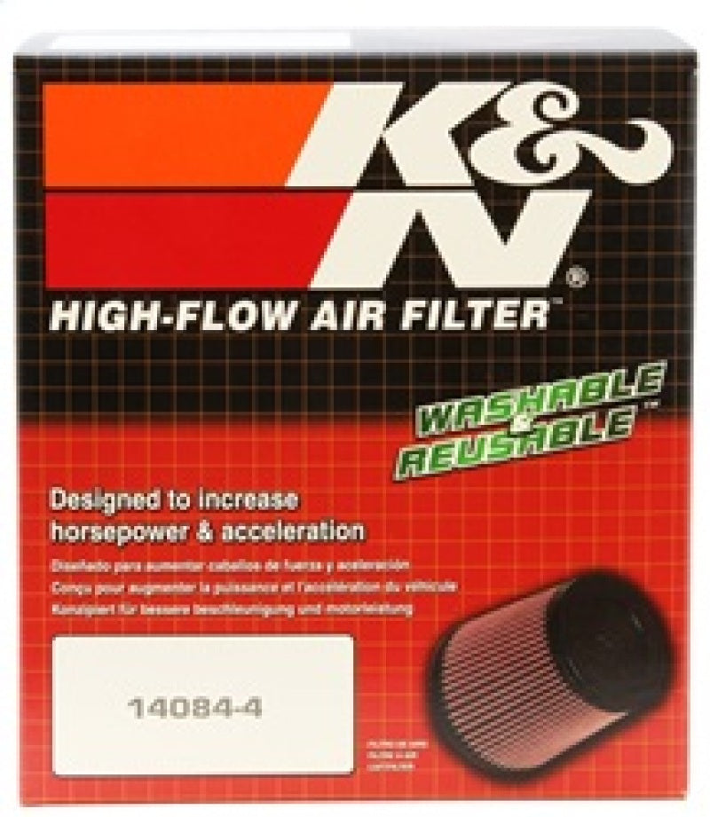 K&N Universal Rubber Filter 3 inch Flange 5 inch OD 5 inch Height