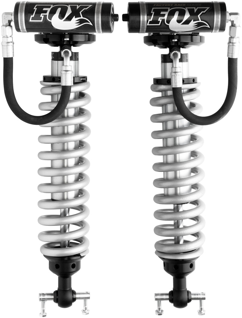 Fox 2007 Chevy 1500 4WD w/UCA 2.5 Factory Series 5.35in. R/R Coilover Shock Set - Black/Zinc