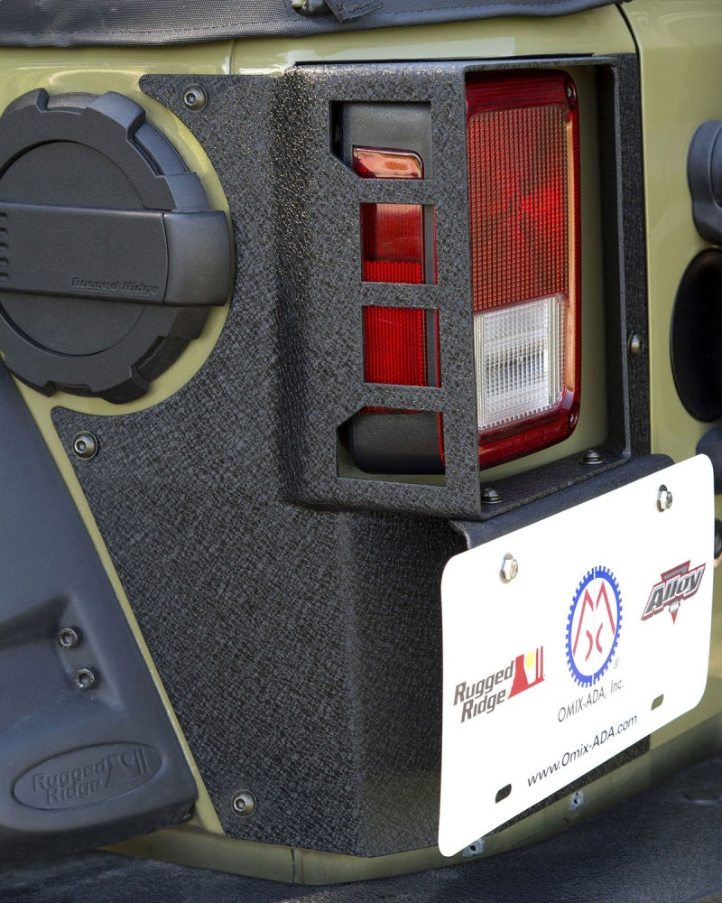 Rugged Ridge XHD Corner Guard Rear 07-18 Jeep Wrangler JKU 4 Door