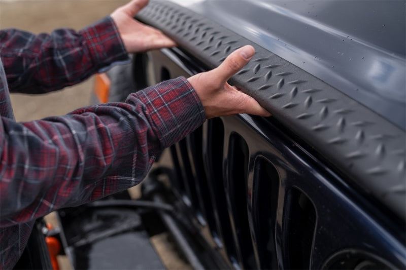 Bushwacker 97-06 Jeep Wrangler Trail Armor Hood Stone Guard and 2 Front Corners - Black