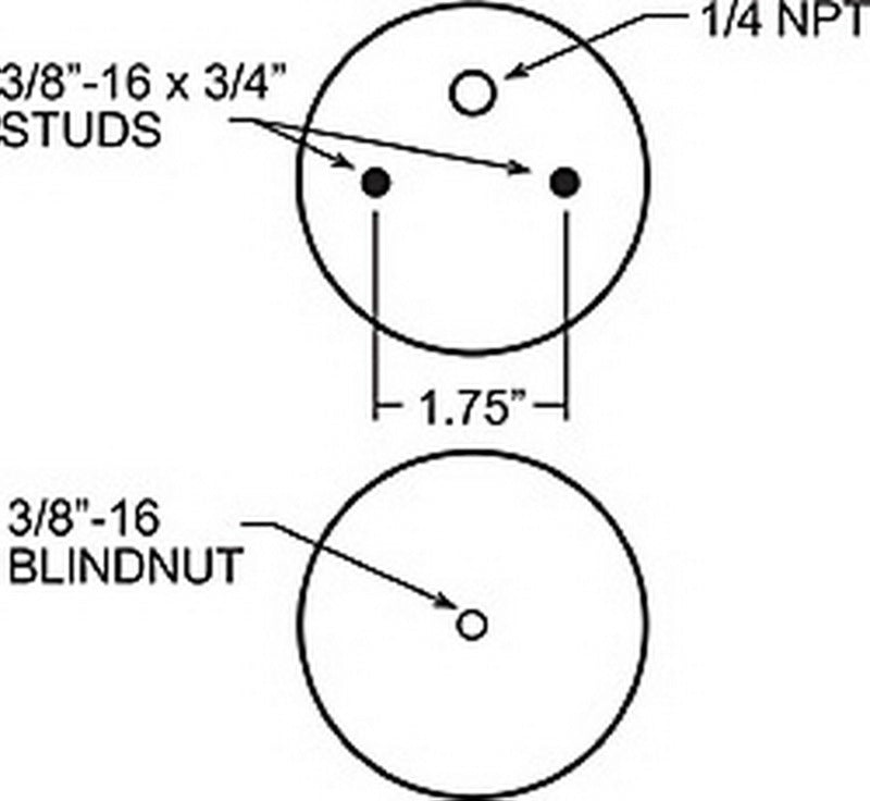 Firestone Ride-Rite Replacement Bellow 267C (For Kit PN 2071 / 2100 / 2153 / 2170) (W217606781)