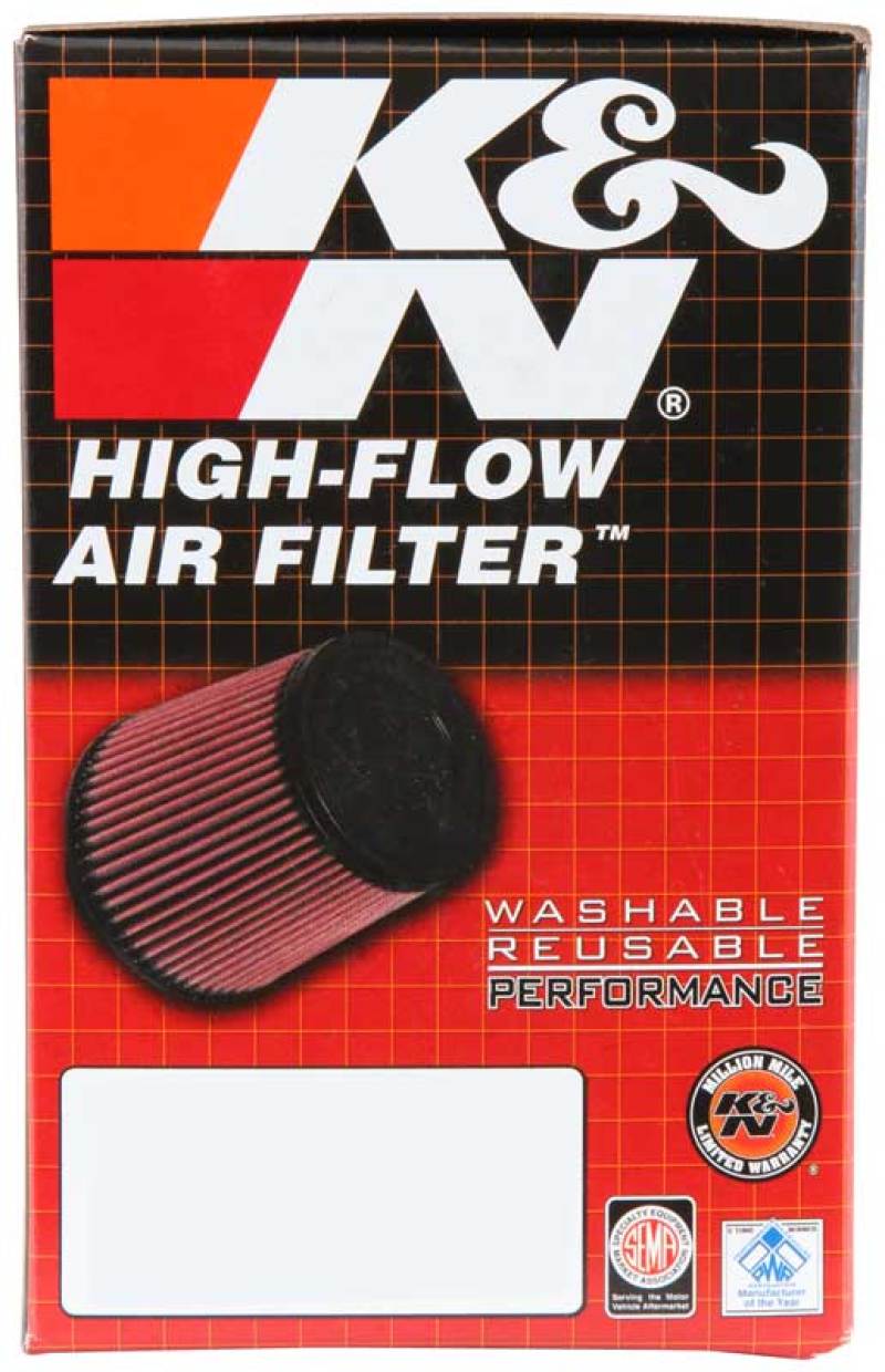 K&N Filter Universal Rubber Filter - Round Straight 3.5in Base OD x 3.5in Top OD x 5in H